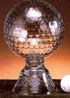 Crystal Golf Ball on Pedestal